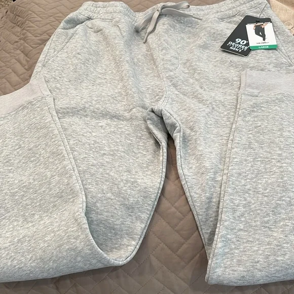 90 Degree Men's Heather Grey Jogger Pants with Gray Drawstring/NWT/L - Picture 11 of 14